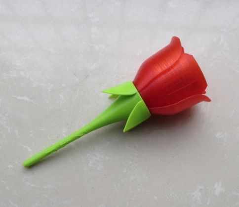 3D printed rose
